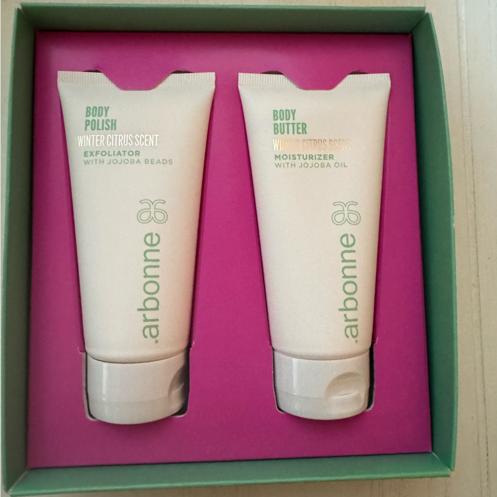 Arbonne Bodycare Body Polish & Body Butter Duo Winter Citrus